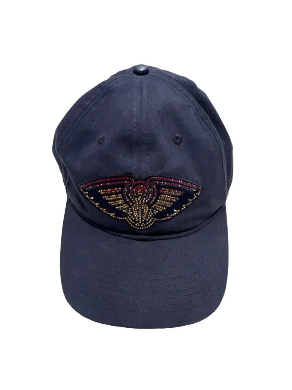 New Orleans Pelicans Rhinestone Adjustable Cap Navy Blue
